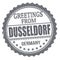 Greetings from Dusseldorf sign or stamp