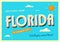Greetings from Florida, USA - The Sunshine State - Touristic Postcard