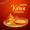 Greetings for Indian Hindu festival Happy Karwa Chauth