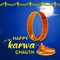 Greetings for Indian Hindu festival Happy Karwa Chauth