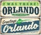 Greetings from Orlando Florida vintage signboard