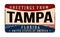 Greetings from Tampa vintage rusty metal sign