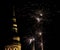 Greifswald Cathedral With Fireworks
