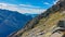 Greilkopf - Rough terrain with scenic view of alpine valley and majestic mountain peaks in High Tauern National Park