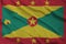 Grenada flag printed on a polyester nylon sportswear mesh fabric