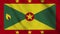 Grenada national flag close waving video animation
