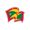 Grenada national flag. Vector illustration. St.George
