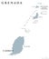 Grenada political map