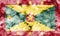 Grenada smoke flag isolated on a white background.