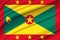 Grenada waving flag illustration.