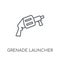 Grenade Launcher linear icon. Modern outline Grenade Launcher lo