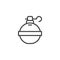 Grenade line icon