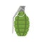 Grenade vector bomb hand icon explosive weapon illustration. Military war danger