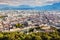 Grenoble - aerial panorama of the city