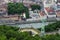 Grenoble Bastille cable car and Isere river, France