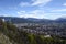 Grenoble city overview panorama