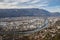 Grenoble, France: North west with the Vercors mountains and the Isere river