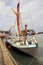 Greta sailing barge in whitstable harbour