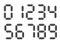 Grey 3D-like digital numbers. Seven-segment display is used in calculators, digital clocks or electronic meters. Vector