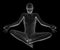 Grey 3d maneken yoga poses