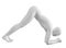 Grey 3d maneken yoga poses