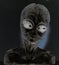 Grey Alien Statue Negative Effect Close Style Image