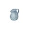 A grey ancient looking rustic pitcher for water, milk or flowers, ceramic jug, simple hand drawn ornament, suitable for greeting