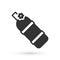 Grey Aqualung icon isolated on white background. Oxygen tank for diver. Diving equipment. Extreme sport. Diving