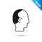 Grey Baldness icon isolated on white background. Alopecia. Vector
