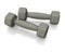 Grey barbells for training lifestyle