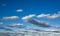 Grey Beautiful Altocumulus cloudy with blue sky of Sydney Australia.
