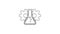 Grey Bioengineering line icon on white background. Element of genetics and bioengineering icon. Biology, molecule