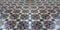 Grey blue abstract floral pattern ceramic flooring