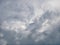 Grey and bluish tragic cloudscape