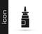 Grey Bottle nasal spray icon isolated on white background. Vector Illustration