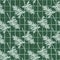 Grey branch silhouettes seamless diagonal pattern. Green background with check. Stylized artwork