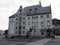 Grey building in european Alesund town at Romsdal region in Norway
