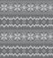 Grey Christmas Fair Isle Seamless Pattern Background