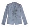 Grey classic female office jacket isolated