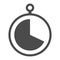 Grey color stopwatch sign. Grey stopwatch icon vector eps10 on white background.