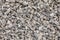 Grey crushed pebbles, background image. Crushed stone texture