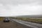 Grey Dacia Duster on one of Iceland's F-roads on a cloudy day