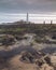 Grey Dawn over St Mary`s Lighthouse.