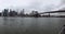 A grey day under Brooklyn bridge is like a sun day