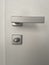 Grey Door Handle Lock And Little Key