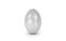 Grey easter eggs isolated on white background, 3d render