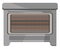 Grey electric heater, icon