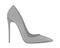 Grey elegant shoe