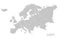 Grey Europe map Vector illustrations