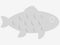 Grey fish icon.
